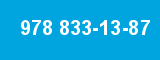 978 833-13-87